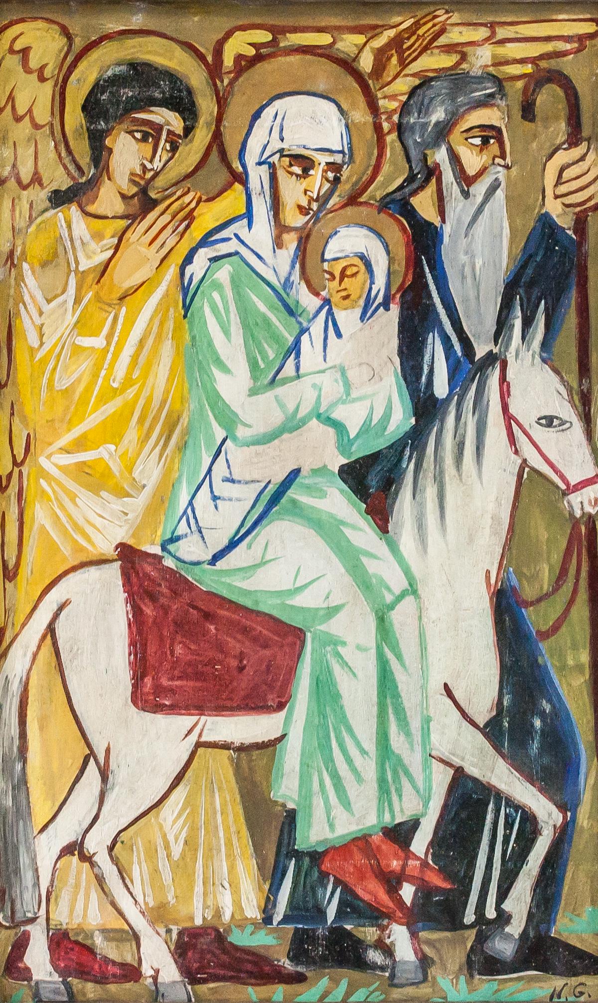 Natalia Goncharova Russian Watercolor & Gouache (1 of 7)