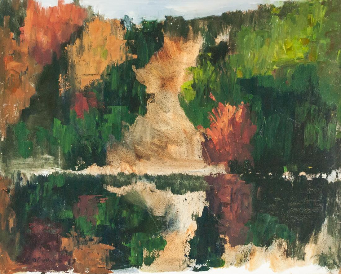 Stanley Cosgrove Canadian Oil on Board 1957 (1 of 7)