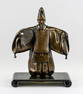 Japanese Bronze Cast Okina Statue Signed Shuzan
