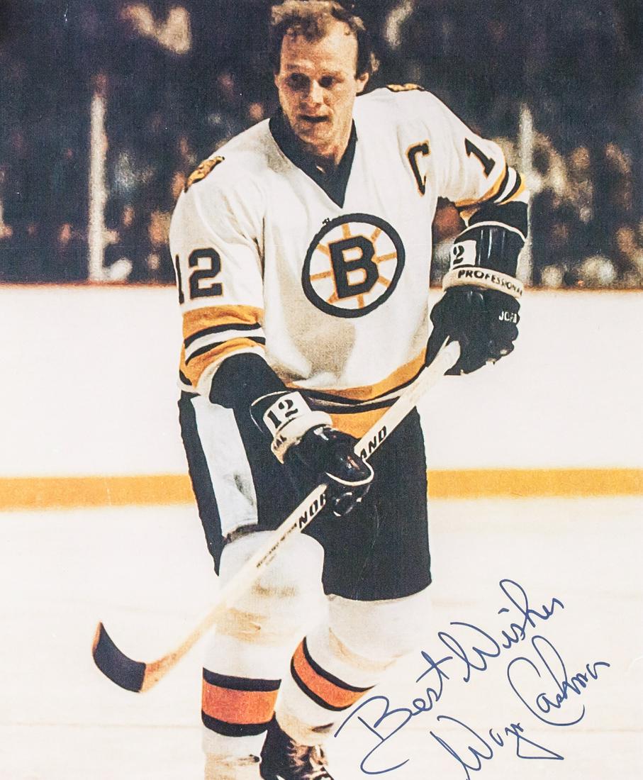 Wayne Cashman 1945- Canadian Autographed Photo COA (1 of 5)