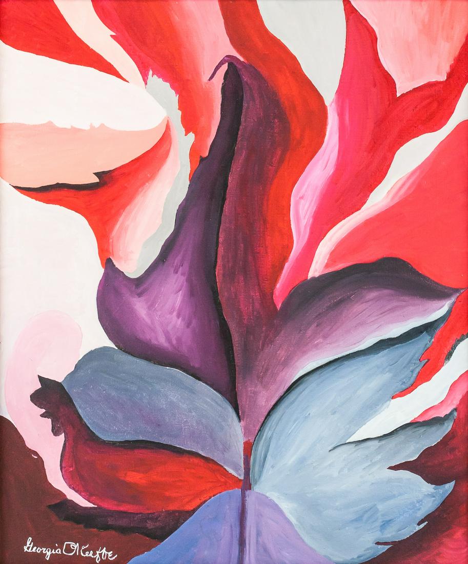 Georgia O'Keeffe American Modernist Acrylic Canvas (1 of 7)