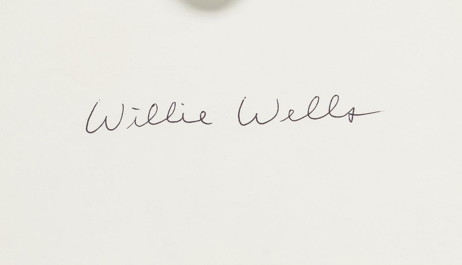 Willie Wells Autographed Postcard JSA Letter (1 of 5)