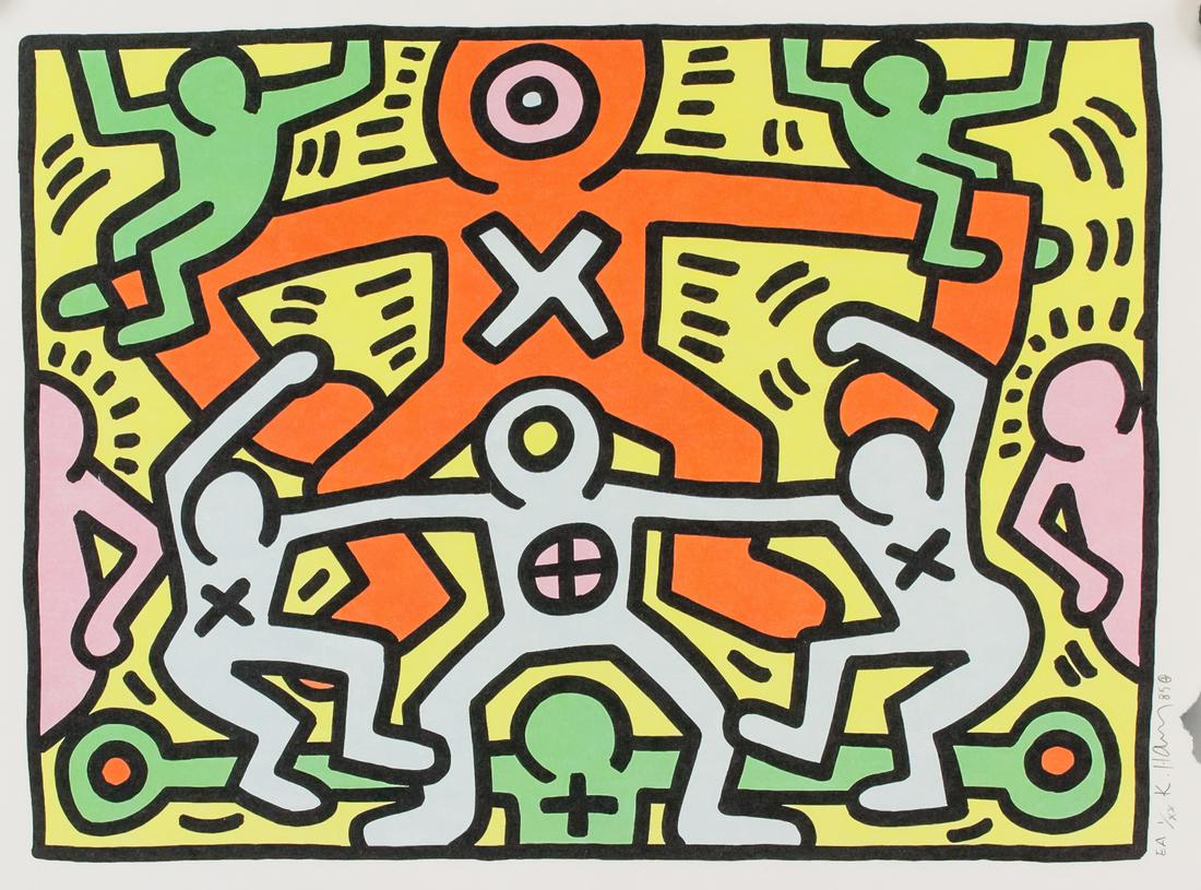 Keith Haring American Pop Signed Litho EA 1/XX (1 of 7)