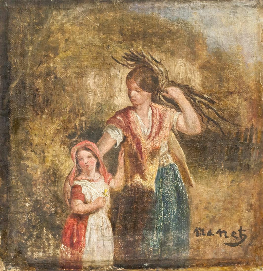 Edouard Manet French Oil on Board Galerie Mahias (1 of 9)