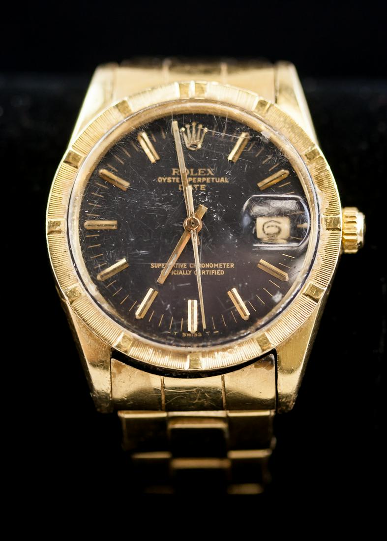 Rolex Oyster 18k Gold Perpetual Date Men (1 of 15)