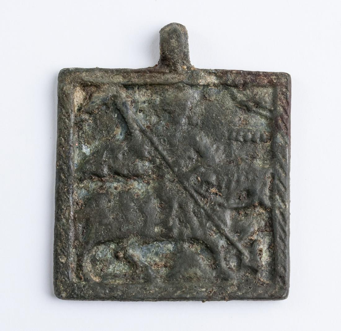 15th Century Russian Orthodox Icon St. George (1 of 3)