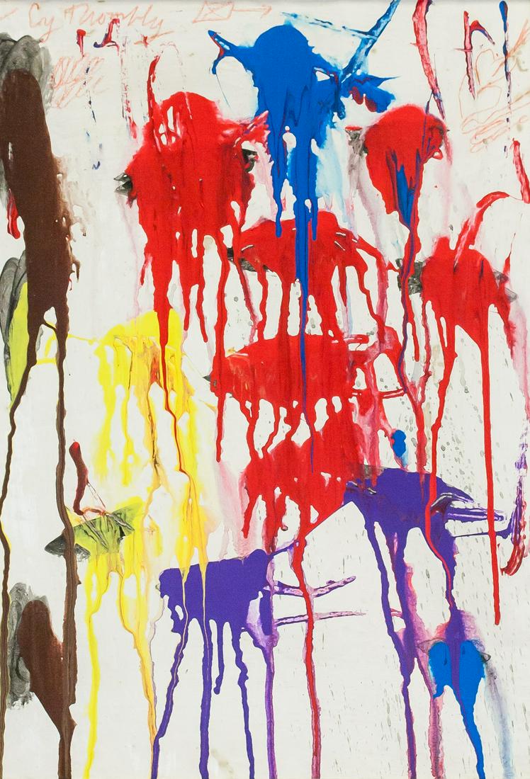 Cy Twombly American Abstract Oil on Canvas (1 of 6)