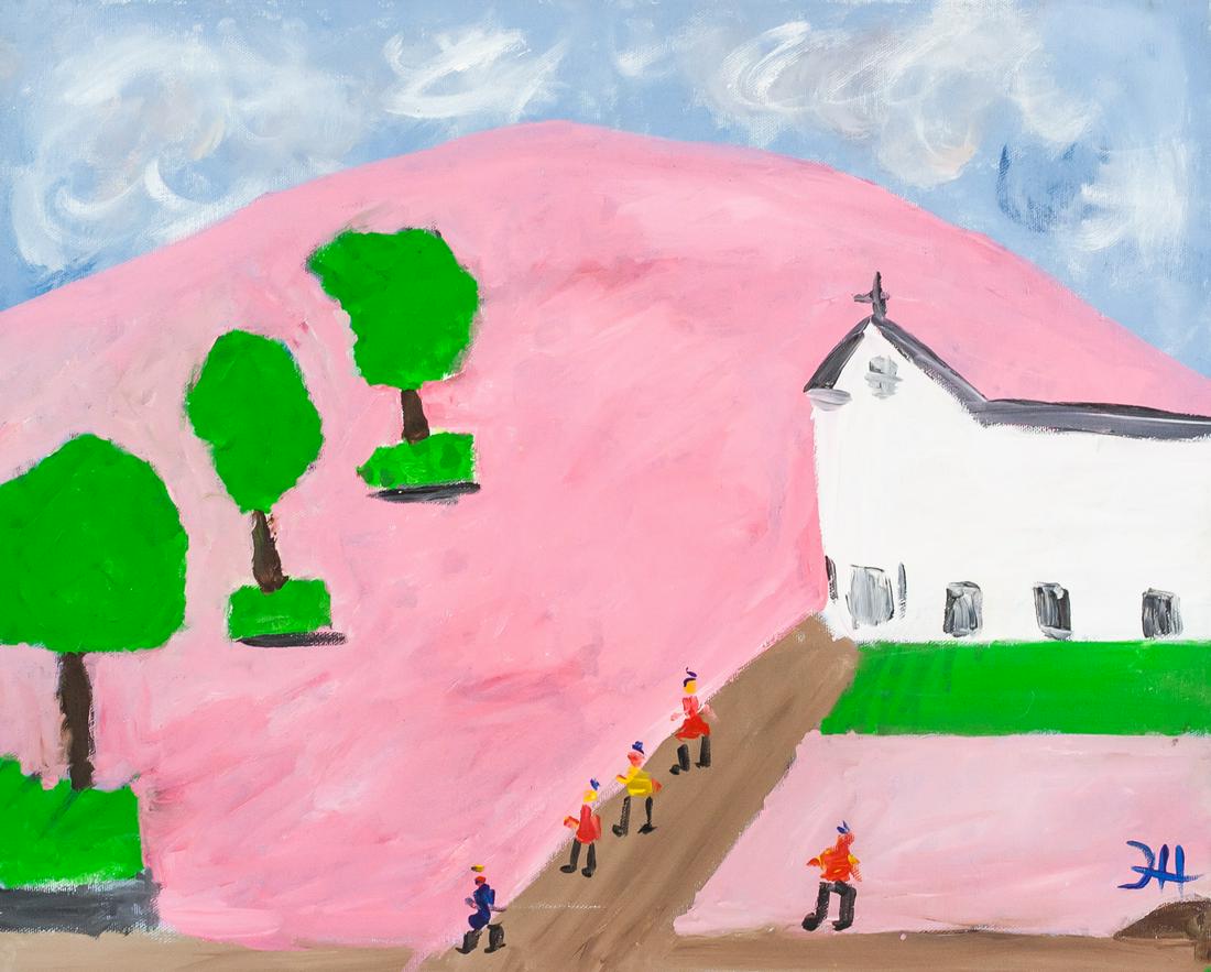 Clementine Hunter American Modernist Oil on Canvas (1 of 8)