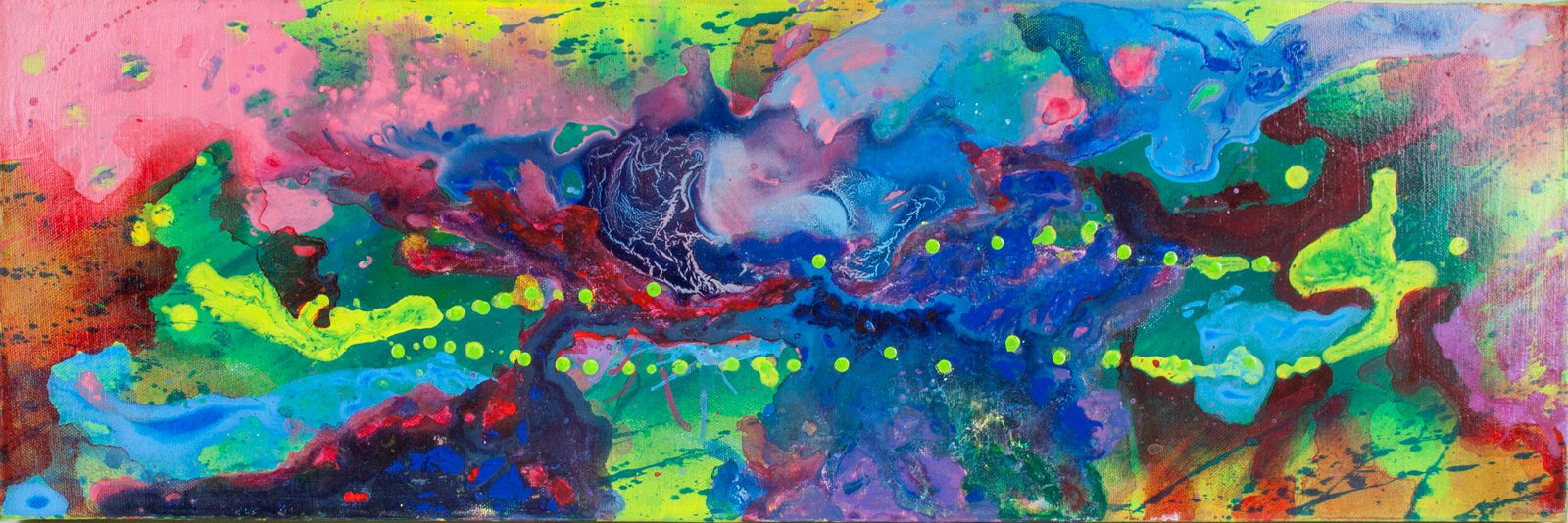 Canadian Acrylic Canvas Abstract Signed M. Scott (1 of 6)