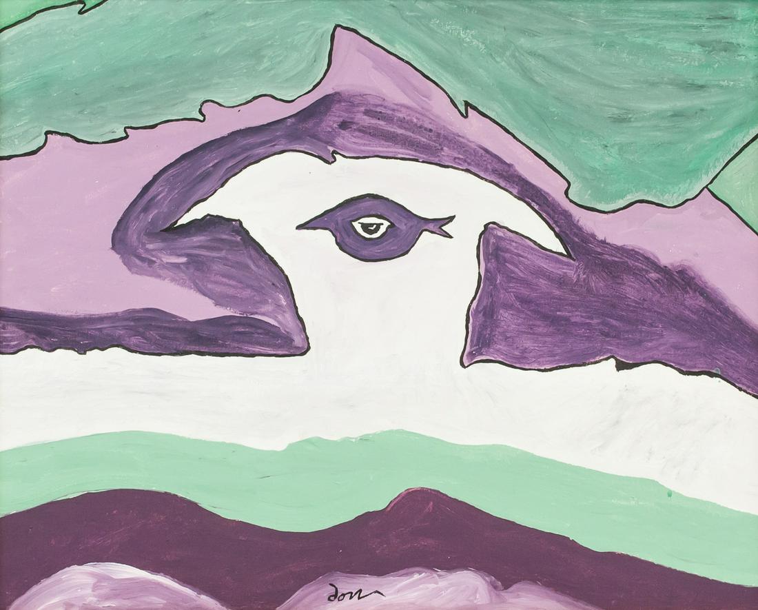 Style of Arthur Dove American Oil on Canvas (1 of 5)