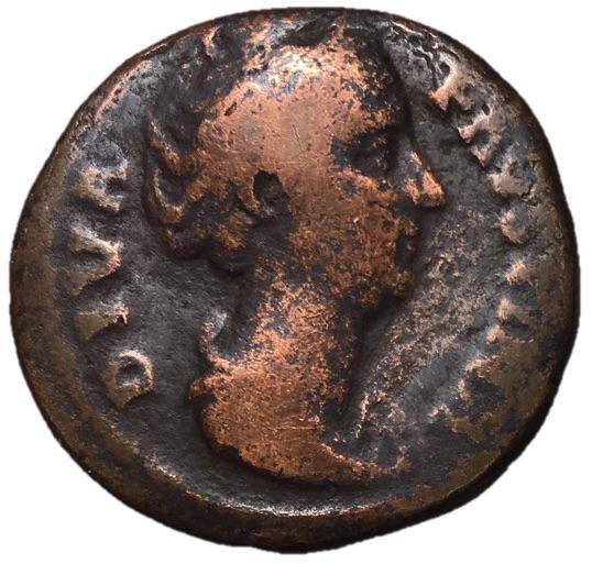 Faustina Sr. 141 AD As with Aeternitas Pius (1 of 4)