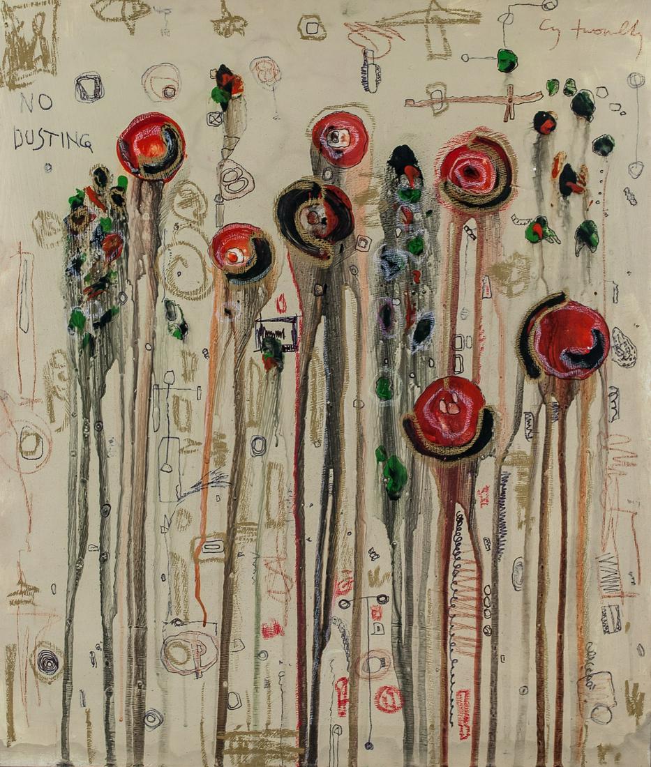 Cy Twombly American Abstract Oil on Canvas (1 of 8)