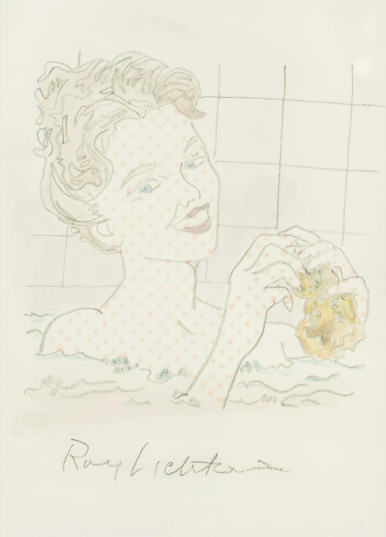 Roy Lichtenstein American Graphite on Paper (1 of 7)