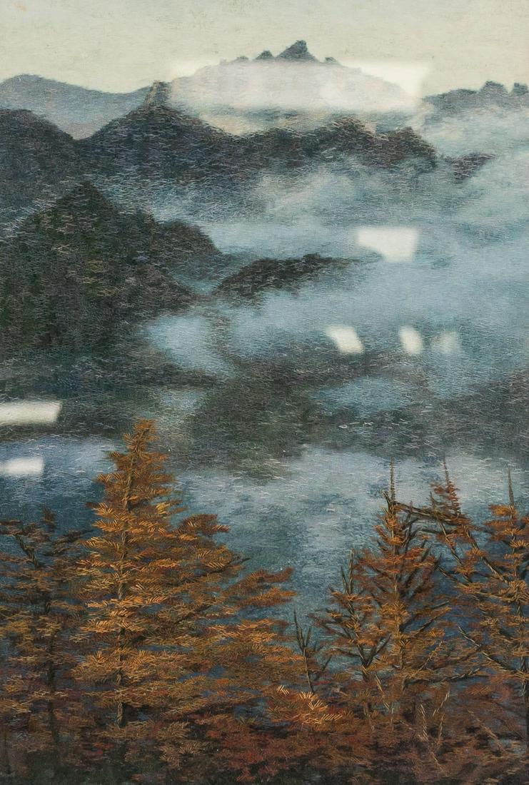 North Korea Embroidery Landscape Framed (1 of 5)