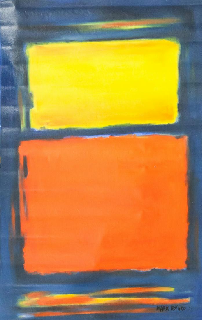Mark Rothko American Abstract Oil on Canvas (1 of 6)