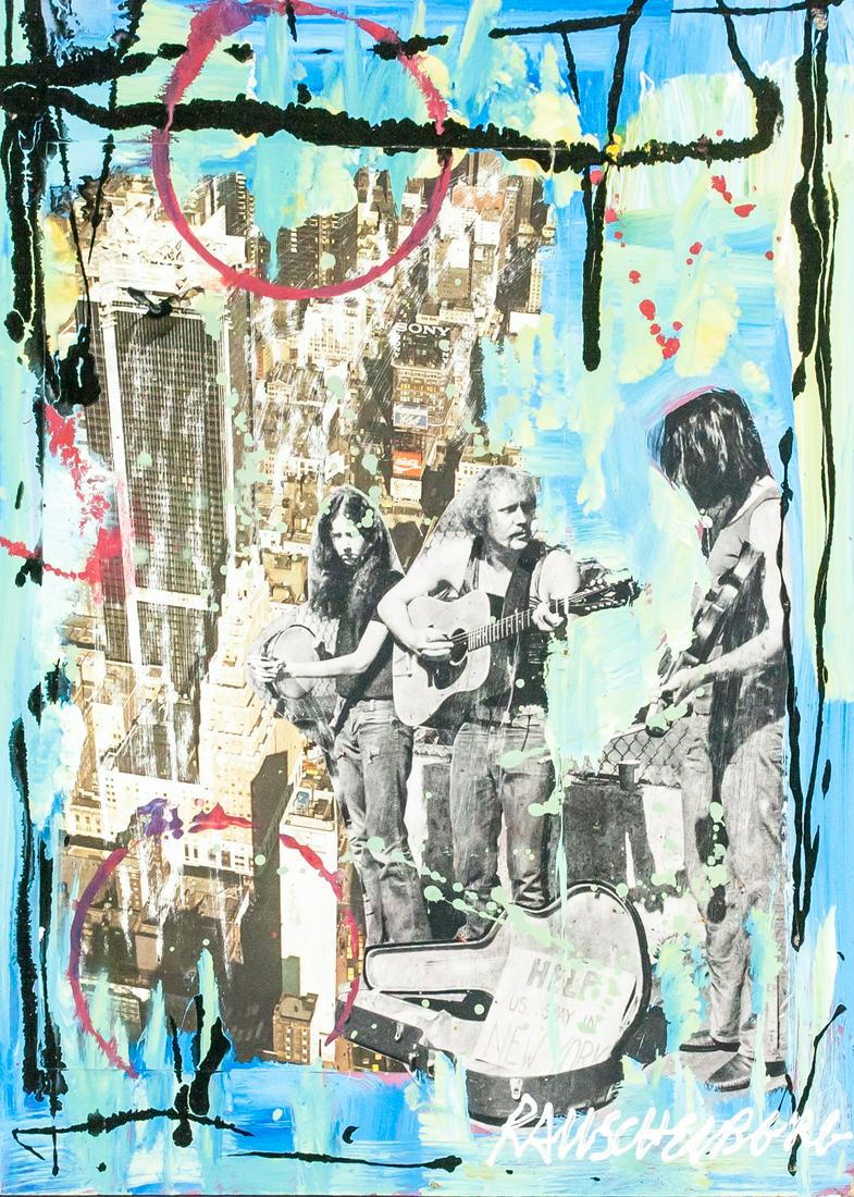 Robert Rauschenberg American Mixed Media on Panel (1 of 5)