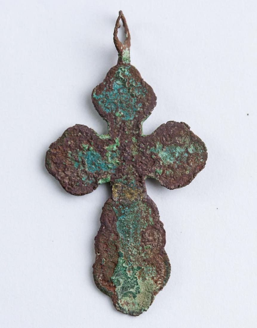 17-18th Century Russian Orthodox Bronze Cross (1 of 3)