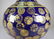 Chinese Blue Mirror Gilt Porcelain Vase Guangxu - 4