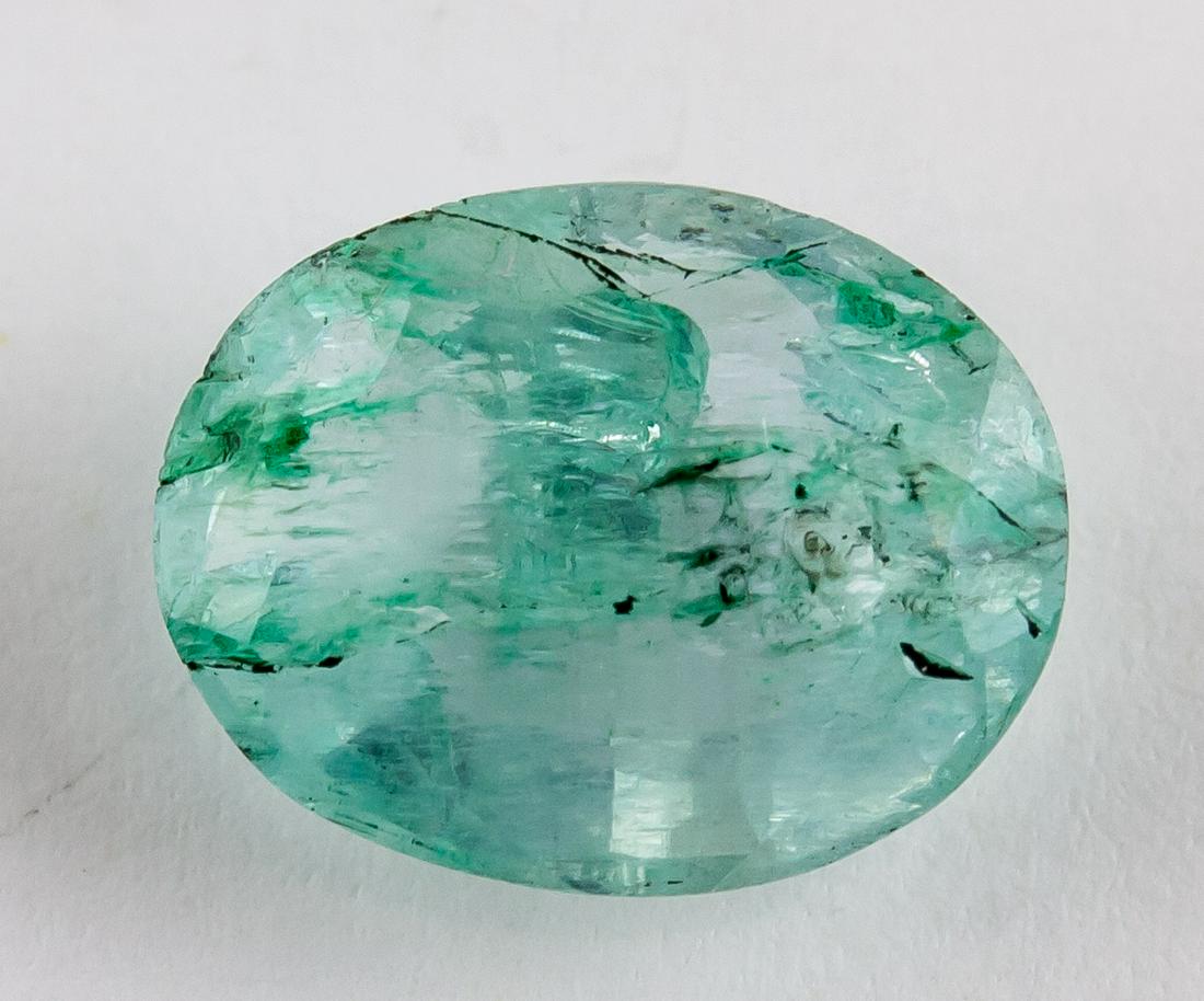 2.35ct Green Oval Cut Natural Emerald AGSL (1 of 4)