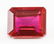 12.30ct Emerald Cut Pinkish Red Natural Ruby GGL