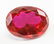 12.46ct Oval Cut Pinkish Red Natural Ruby GGL