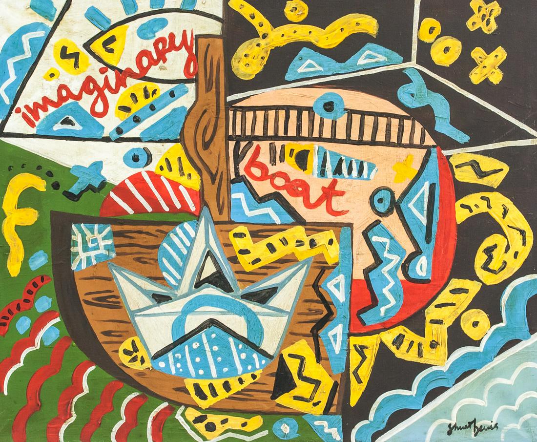 Stuart Davis American Modernist Oil on Canvas (1 of 7)