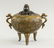 Chinese Bronze Censer with Lid Mark on Base - 3