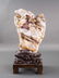 Chinese Fine Fossil Wood Scholar Stone with Stand