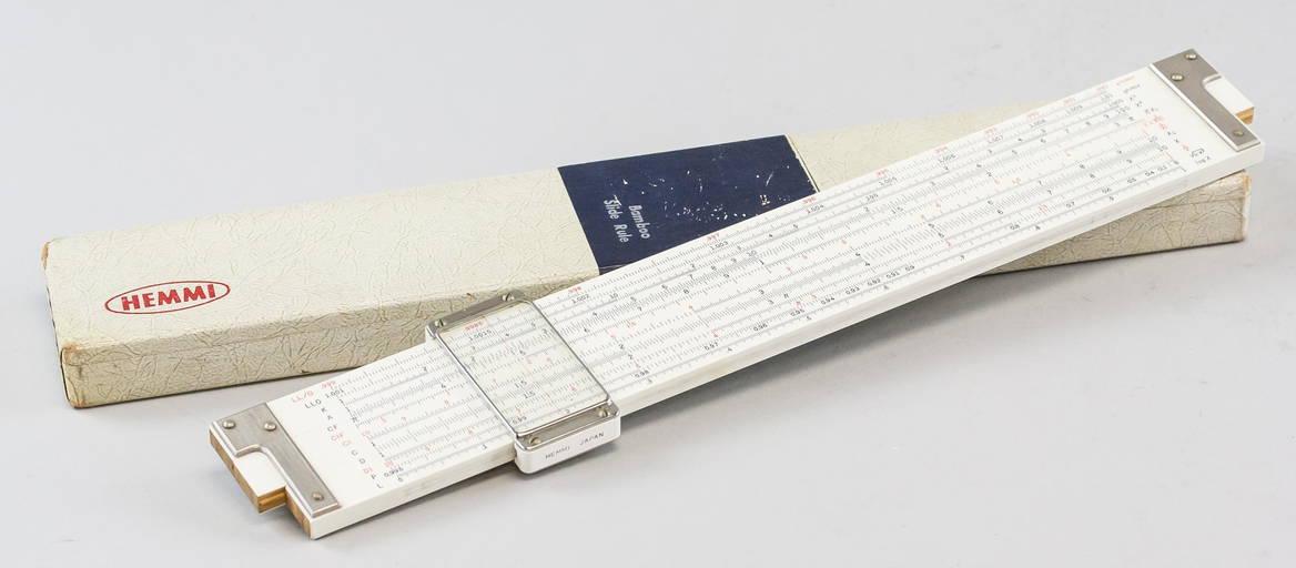 Hemmi Bamboo Slide Rule Made In Japan