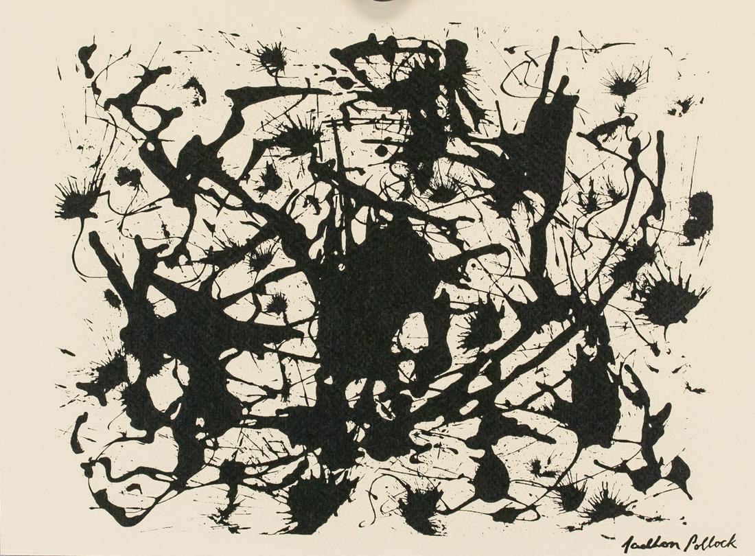 Jackson Pollock American Signed Silkscreen 7/60 (1 of 7)