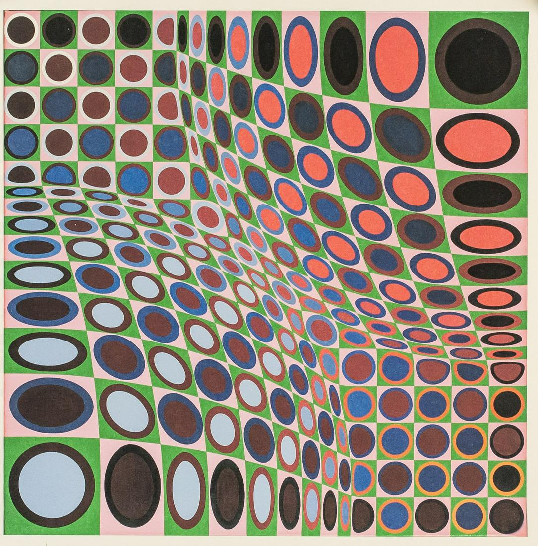 Victor Vasarely Hungarian-French Lithograph 17/90 (1 of 7)