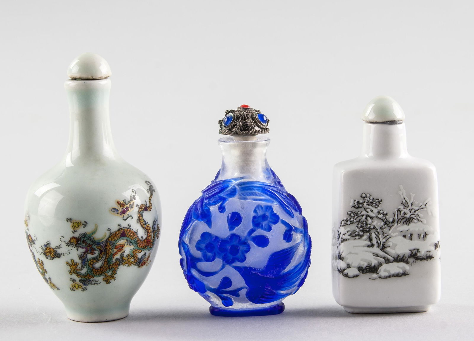 Three Assorted Chinese Snuff Bottles (1 of 5)