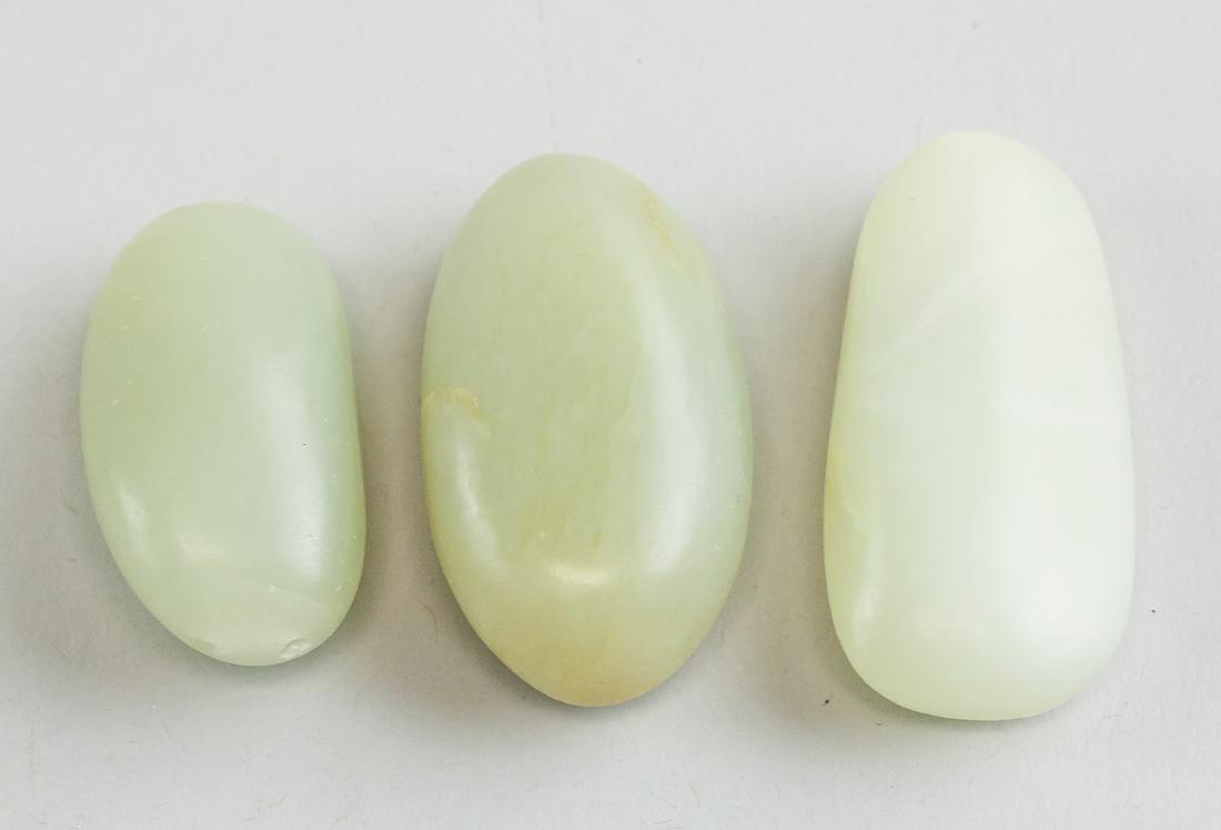 Three Assorted Chinese White Jade Boulders (1 of 4)