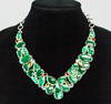245 Ct Natural Malachite Sterling Silver Necklace