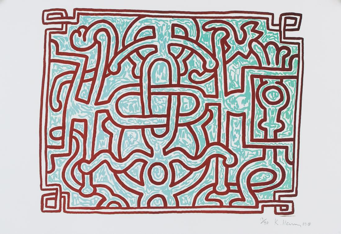 Keith Haring American Signed Lithograph 13/90 '89 (1 of 7)