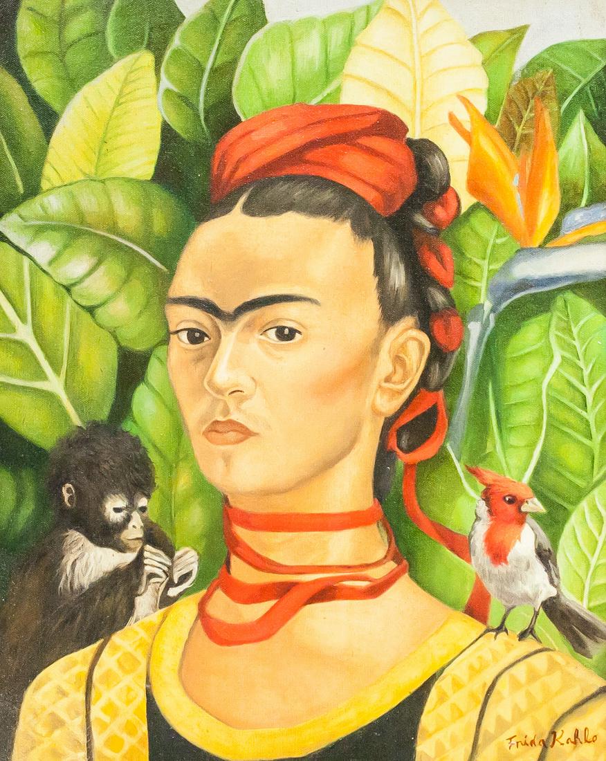 Frida Kahlo Mexican Modernist Oil on Canvas (1 of 10)