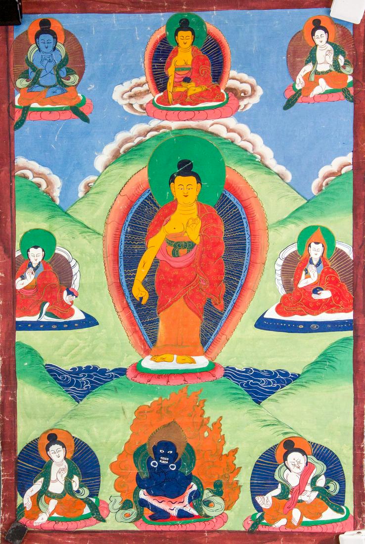 Tibetan Tangka Painting of Shakyamuni Buddha (1 of 5)
