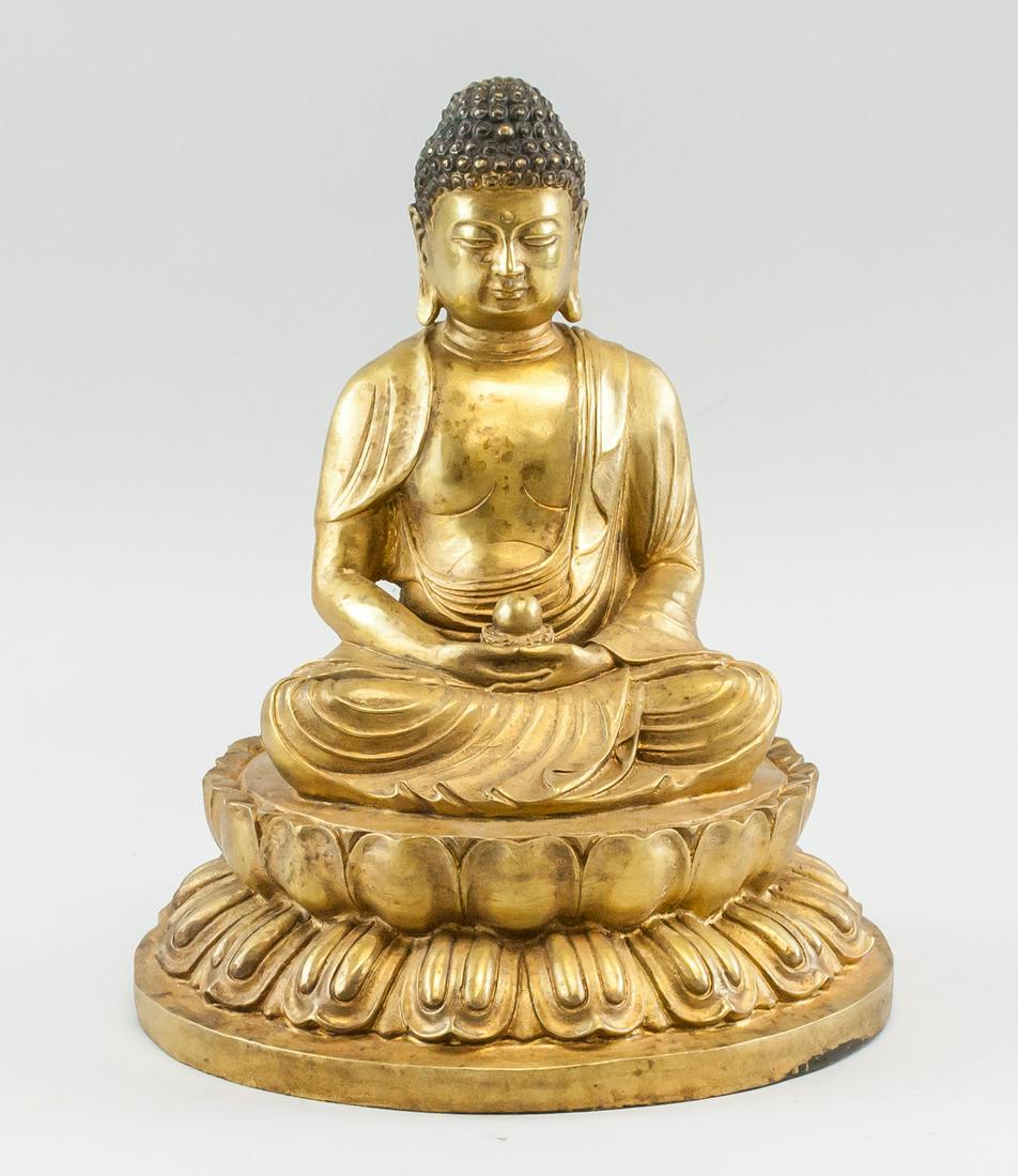 Chinese Gilt Bronze Buddha Ming Dynasty Mark (1 of 5)