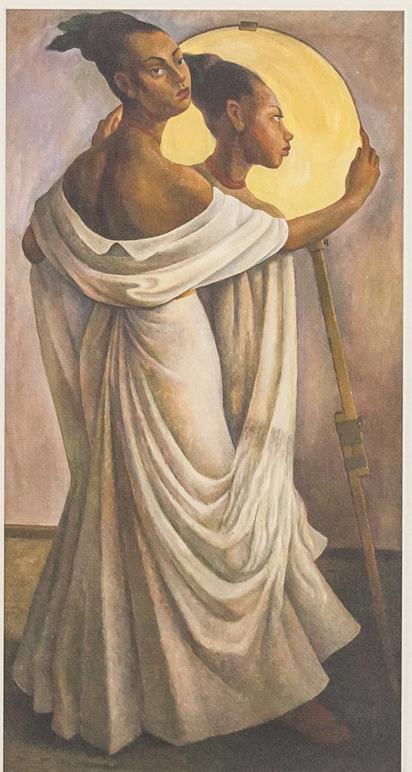 Diego Rivera Mexican Signed Linocut 35/75 (1 of 6)