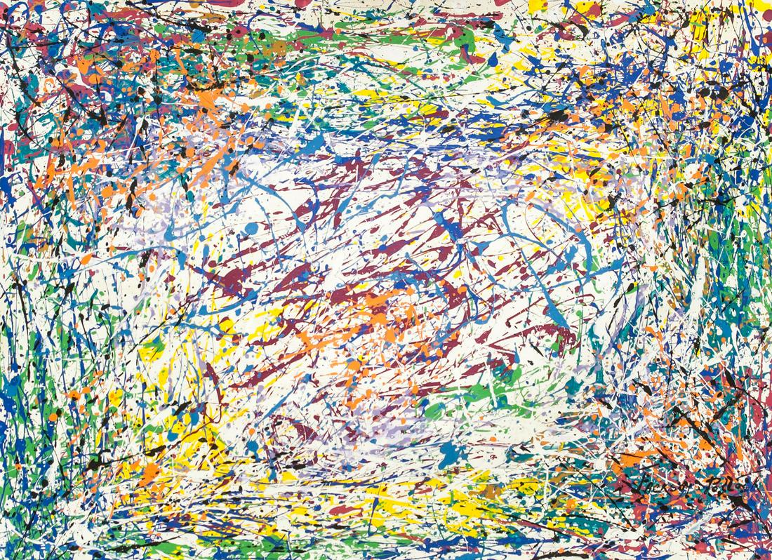 Attr. Jackson Pollock American Acrylic on Canvas (1 of 6)