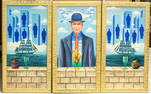 Rene Magritte Belgian Oil on Canvas Triptych