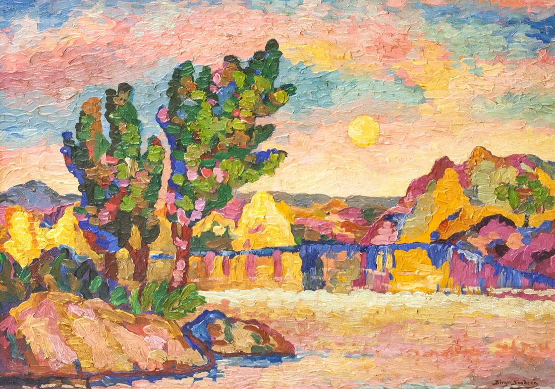 Birger Sandzen American Modernist Oil on Canvas (1 of 7)