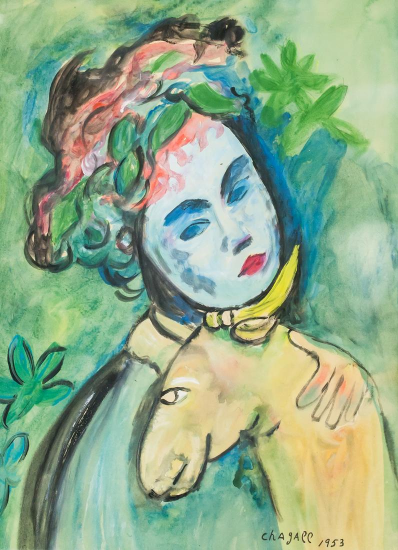 Marc Chagall French Gouache and Graphite on Paper (1 of 9)