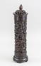 Chinese Zitan Wood Carved Incense Container