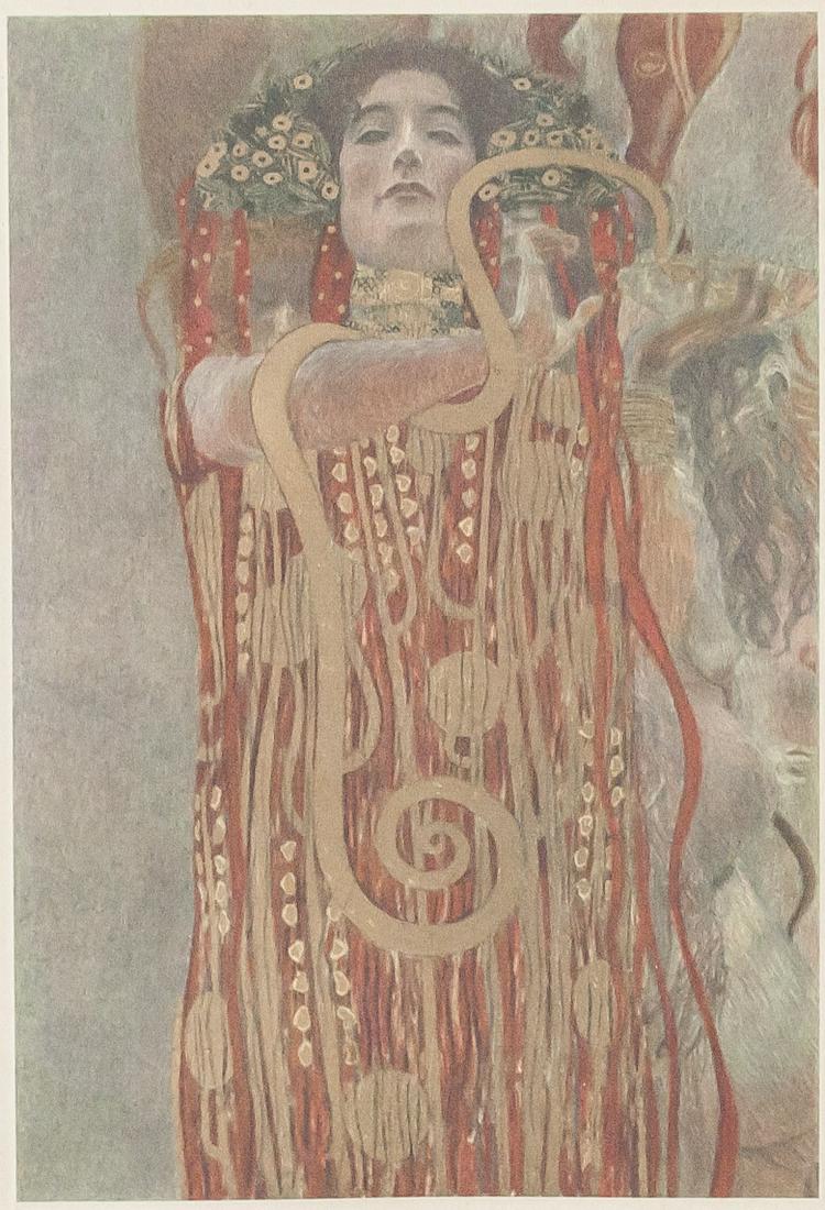 Gustav Klimt Austrian Modernist Signed Linocut (1 of 6)