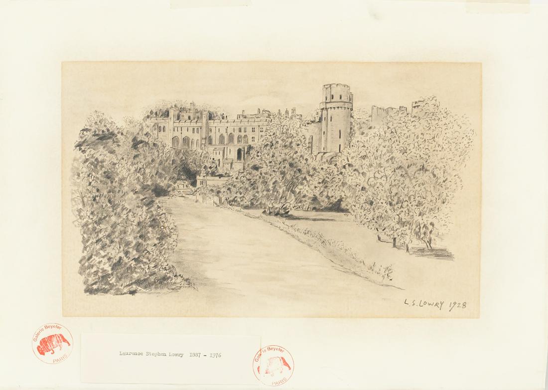 L. S. Lowry British Graphite on Paper Drawing 1928 (1 of 7)