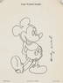 Andy Warhol US "Mickey Mouse" Ink on Paper Drawing