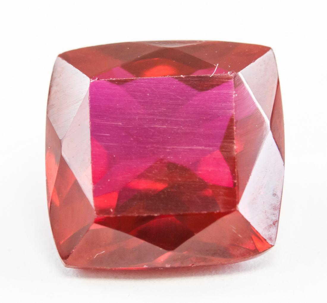 9.55ct Emerald Cut Pinkish Red Natural Ruby GGL (1 of 4)