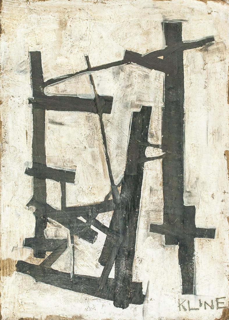 Franz Kline American Abstract Oil on Board (1 of 7)