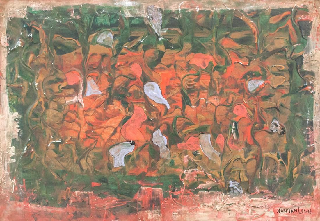 Norman Lewis American Abstract Oil on Board (1 of 6)